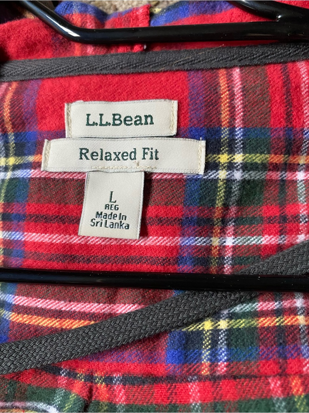 Women’s Scotch Plaid LL Bean zip up hoodie